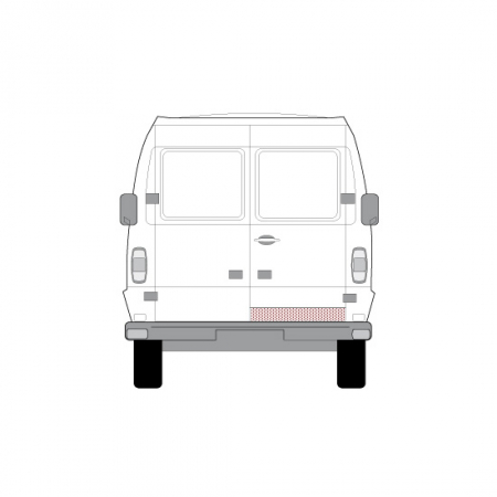 Panou reparatie usa Spate Dreapta (conducta) potrivit MERCEDES T1 (601), T1 (601, 611), T1 (602), T1 (B601), T1 (B602), T1/TN 05.77-02.96 [1]
