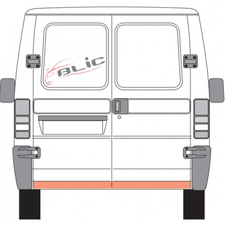 Panou reparatie usa Spate Dreapta/Stanga (conducta) potrivit CITROEN JUMPER I; FIAT DUCATO; PEUGEOT BOXER 03.94-09.06 [1]