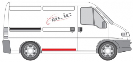 Panou reparatie usa Spate/Usa culisanta (strat, partea inferioara, model scurt, inaltime 120mm) potrivit CITROEN JUMPER I; FIAT DUCATO; PEUGEOT BOXER 02.94-09.06 [1]