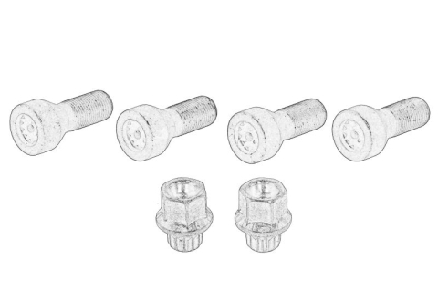 Anvelope si Jante - Pinul rotii potrivit BMW 1 (F20), 3 (F30, F80), 3 (F31), 5 (F10), 5 (F11), X3 (F25), X5 (E70), X5 (F15, F85) 1.5-4.8 10.06-06.19