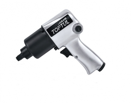 Pneumatice - Pistol pneumatic cu impact TOPTUL KAAA1660B, cuplu maxim 813 Nm, antrenor patrat 1/2 inch, cupla aer 1/4 inch, presiune functionare 6.2 bar