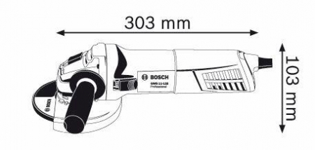 Polizor unghiular, putere nominala: 1100W, tensiune:230V, diametru disc: 125mm [1]