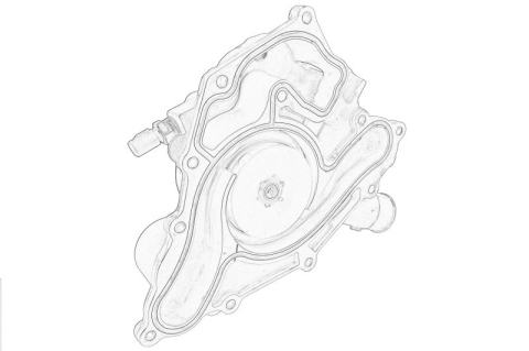 Pompa apa - Pompa apa potrivit CHRYSLER 300 C, 300C; DODGE CHALLENGER, CHALLENGER SE, CHARGER, DURANGO; JEEP GRAND CHEROKEE, GRAND CHEROKEE III, GRAND CHEROKEE IV 5.7/6.4 01.08-