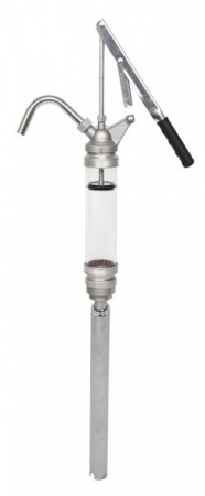 Echipamente pentru atelier - Pompă manuală PROFITOOL cu carcasă transparentă pentru fluide de lucru (lichide de răcire, solvenți, lichide de condiționare), universală pentru butoaie de 60l-200l, capacitate 300ml/cursă