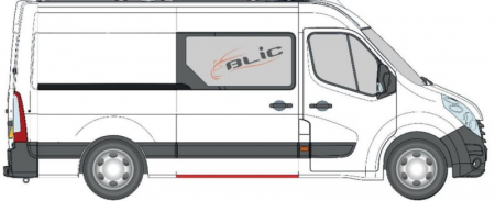 Prag auto Spate Dreapta (Kit reparatie; model lung; model mediu, lungime 151cm) potrivit NISSAN NV400; OPEL MOVANO A, MOVANO B; RENAULT MASTER III [2]