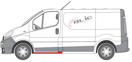 Prag auto Stanga (scazut) potrivit NISSAN PRIMASTAR; OPEL VIVARO A; RENAULT TRAFIC II 03.01-01.16 [2]