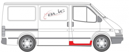 Prag lateral fata dreapta FORD TRANSIT intre 1991-2000 [1]