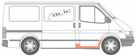 Prag lateral fata dreapta interior FORD TRANSIT intre 1991-2000 [1]