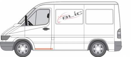 Prag lateral fata stanga/dreapta interior/partea superioara, lungime 90cm MERCEDES SPRINTER; VW LT intre 1995-2006 [1]