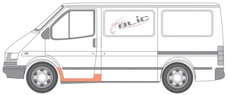 Prag lateral fata stanga interior FORD TRANSIT intre 1991-2000 [1]