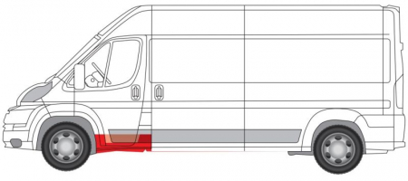 Prag lateral stanga CITROEN JUMPER; FIAT DUCATO; PEUGEOT BOXER dupa 2006 [1]