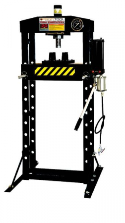 Echipamente - Presa hidraulica, incarcatura: 20 t, structura sudata, cilindru miscator, MANOMETER;