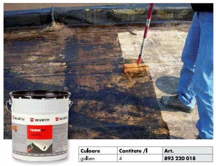 Solutii tehnice - Primer galben B4 suprafete bituminoase 4 l IMPELAST - Wurth