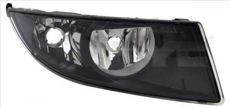 Piese Auto - Proiector ceata Dreapta (H8/P21W, DRL; negru) potrivit SKODA FABIA II, ROOMSTER, ROOMSTER PRAKTIK 03.10-04.15