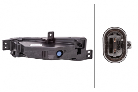 Proiector ceata fata dreapta (LED, negru frame) potrivit BMW X3 G01 10.17- [1]