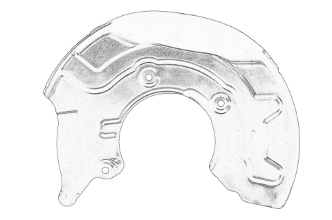 Piese Auto - Protectie disc frana Fata Stanga potrivit AUDI A1, A1 CITY CARVER; SEAT ARONA, IBIZA V; SKODA FABIA IV, KAMIQ, SCALA; VW POLO VI 1.0-2.0 01.17-