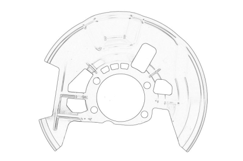 Piese Auto - Protectie disc frana Fata Stanga potrivit MAZDA 3, 6, 6/KOMBI, CX-3, CX-5 1.5-2.5H 11.11-