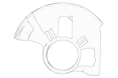 Piese Auto - Protectie disc frana Fata Stanga potrivit MAZDA CX-7, CX-9 2.2D-3.7 06.06-