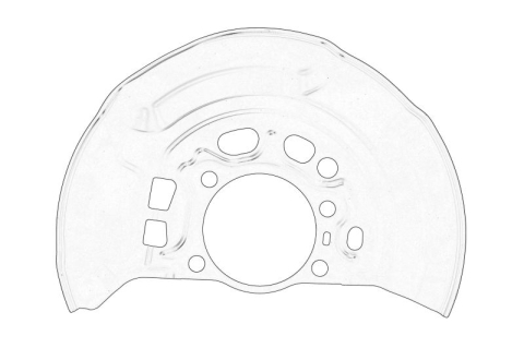 Franare - Protectie disc frana Fata Stanga potrivit TOYOTA AURIS, COROLLA 1.2-2.0D 10.12-08.19