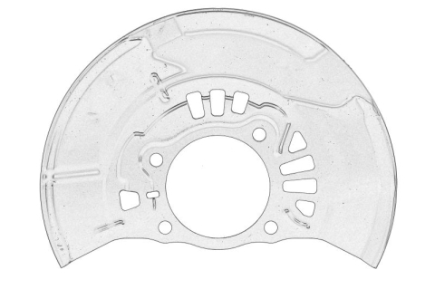Franare - Protectie disc frana Fata Stanga potrivit TOYOTA potrivit LEXUS CT; TOYOTA PRIUS 1.8H 06.08-