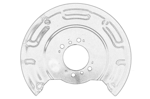 Piese Auto - Protectie disc frana Spate Dreapta potrivit KIA potrivit HYUNDAI ACCENT IV, I20 ACTIVE, I20 I, I20 II; KIA RIO III 1.0-1.6D 08.08-