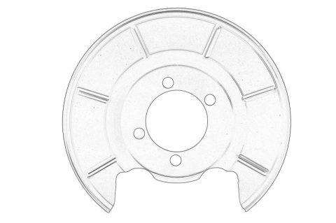 Piese Auto - Protectie disc frana Spate Dreapta potrivit TOYOTA AURIS 1.33-2.2D 10.06-09.12