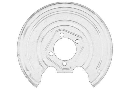 Piese Auto - Protectie disc frana Spate Dreapta potrivit TOYOTA AURIS, COROLLA, PRIUS 1.2-2.2D 10.06-12.18