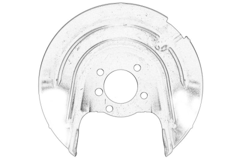 Franare - Protectie disc frana Spate Dreapta potrivit VW potrivit SEAT LEON, LEON SC, LEON ST, LEON ST/KOMBI; SKODA OCTAVIA III 1.0-2.0D 09.12-10.20