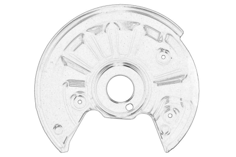 Piese Auto - Protectie disc frana Spate Stanga potrivit AUDI A3, Q2; SEAT LEON, LEON SC, LEON SPORTSTOURER, LEON ST, LEON ST/KOMBI; SKODA KAROQ, OCTAVIA III 1.0-Electric 04.12-