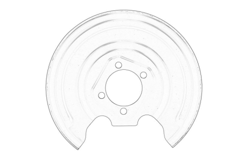 Piese Auto - Protectie disc frana Spate Stanga potrivit TOYOTA AURIS, COROLLA, PRIUS 1.2-2.2D 10.06-12.18