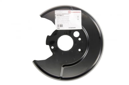 Franare - Protectie stropire disc frana Stanga potrivit NISSAN PRIMERA 1.6-2.2D dupa 2001