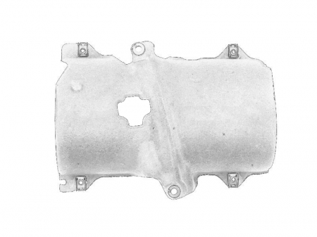 Catalizator - Protectie termica catalizator spate (termic) potrivit CITROEN C2, C3 I, C3 II, C3 PLURIEL, NEMO, NEMO/MINIVAN, XSARA; PEUGEOT 1007, 107, 206, 206+, 207, 307, BIPPER, BIPPER TEPEE 1.4D 09.01-