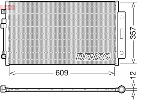 Radiator clima AC - Radiator AC condensator cu uscator potrivit ALFA ROMEO GIULIA 2.2D 10.15-