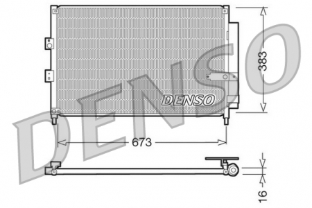Radiator clima AC - Radiator AC condensator cu uscator potrivit HONDA CIVIC VII, CIVIC VIII 1.3H/1.8 10.03-