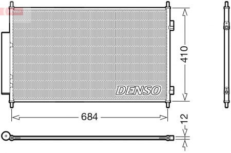 Radiator clima AC - Radiator AC condensator cu uscator potrivit HONDA HR-V 1.5/1.6D 08.15-