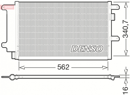 Radiator AC condensator cu uscator potrivit IVECO DAILY III, DAILY IV 2.3D-3.0D 05.99-08.11 [1]