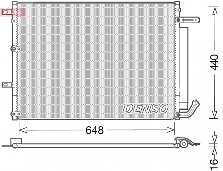 Radiator clima AC - Radiator AC condensator cu uscator potrivit JEEP CHEROKEE 2.0D-3.2 11.13-