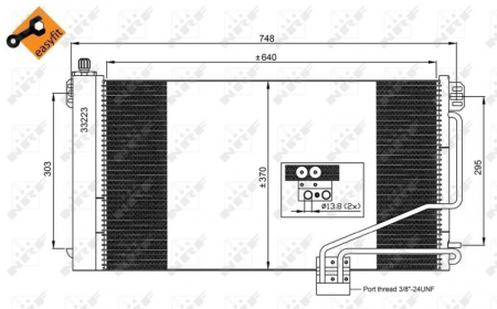 Radiator AC condensator cu uscator potrivit MERCEDES SLK (R171) 1.8/3.0/3.5 03.04-02.11 [3]
