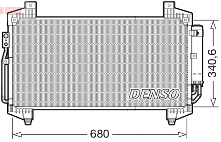Radiator clima AC - Radiator AC condensator cu uscator potrivit MITSUBISHI ECLIPSE 1.5/2.2D 10.17-
