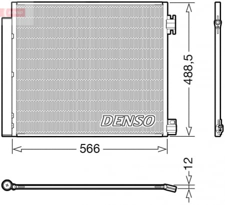Radiator clima AC - Radiator AC condensator cu uscator potrivit NISSAN QASHQAI II, X-TRAIL III; RENAULT ESPACE V, KADJAR, KOLEOS II 1.2-2.0D 11.13-