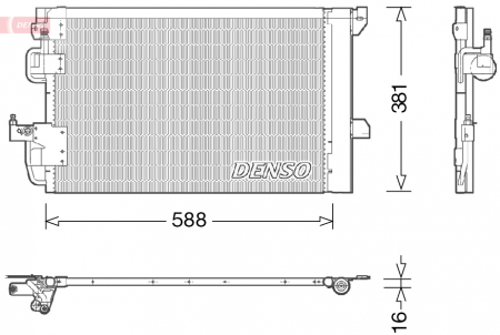 Radiator clima AC - Radiator AC condensator cu uscator potrivit OPEL ASTRA G 1.2-2.2 02.98-12.09
