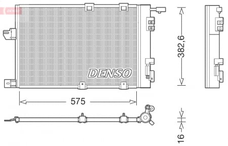 Radiator clima AC - Radiator AC condensator cu uscator potrivit OPEL ASTRA G, ASTRA H, ZAFIRA A 1.2-2.2 02.98-10.10