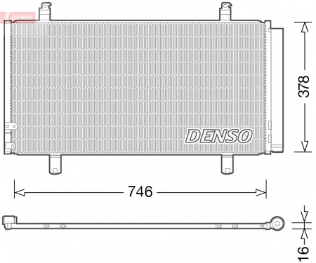 Radiator clima AC - Radiator AC condensator cu uscator potrivit TOYOTA CAMRY 2.5/3.5 09.11-
