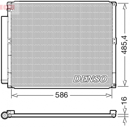 Radiator AC condensator cu uscator potrivit TOYOTA LAND CRUISER PRADO 3.0D 09.02-08.09 [2]