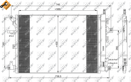 Radiator AC condensator (cu uscător), Volvo XC90, '02- [3]