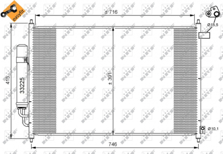 Radiator clima AC - Radiator AC condensator Honda FR-V (BE) 1.7