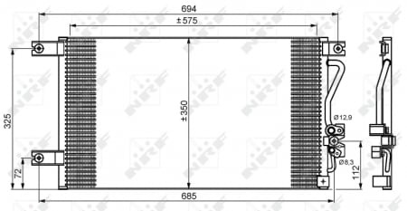 Radiator AC condensator Mitsubishi Pajero Sport (K90) 3.0 V6 [1]