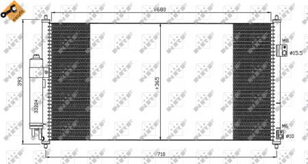 Radiator AC condensator Nissan X-Trail (T30) 2.0 4x4 [1]