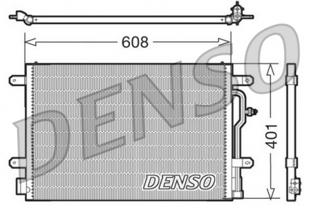 Radiator clima AC - Radiator AC condensator potrivit AUDI A4 B6, A4 B7, A4 B8, A6 C5, ALLROAD C5; SEAT EXEO, EXEO ST 1.6-4.2 11.00-12.15