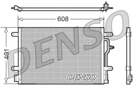 Radiator clima AC - Radiator AC condensator potrivit AUDI A4 B6, A6 C5, ALLROAD C5 1.6-4.2 11.00-12.05